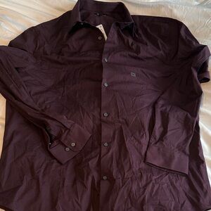 Express Men's Button-Up Shirt in Plum